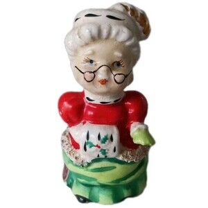 Vintage 1957 Lefton Mrs. Claus Salt Shaker